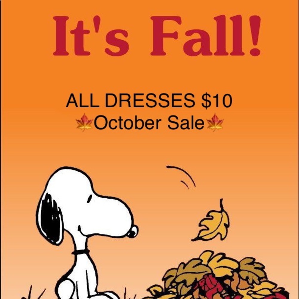 $10 DRESSES FOR THE REST OF October